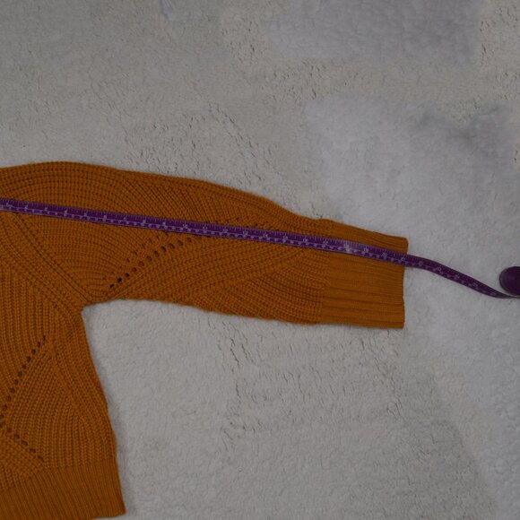 Dolls Kill orange sweater textured knit with corseted back detail L - Picture 4 of 9